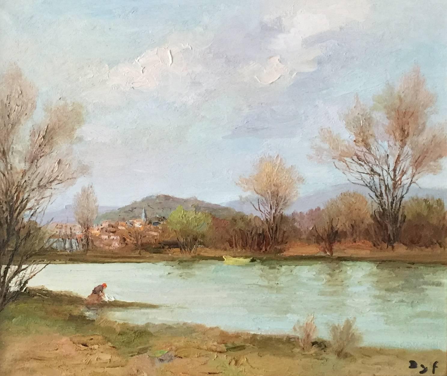Marcel Dyf Landscape Painting - Riviere de St Raphael