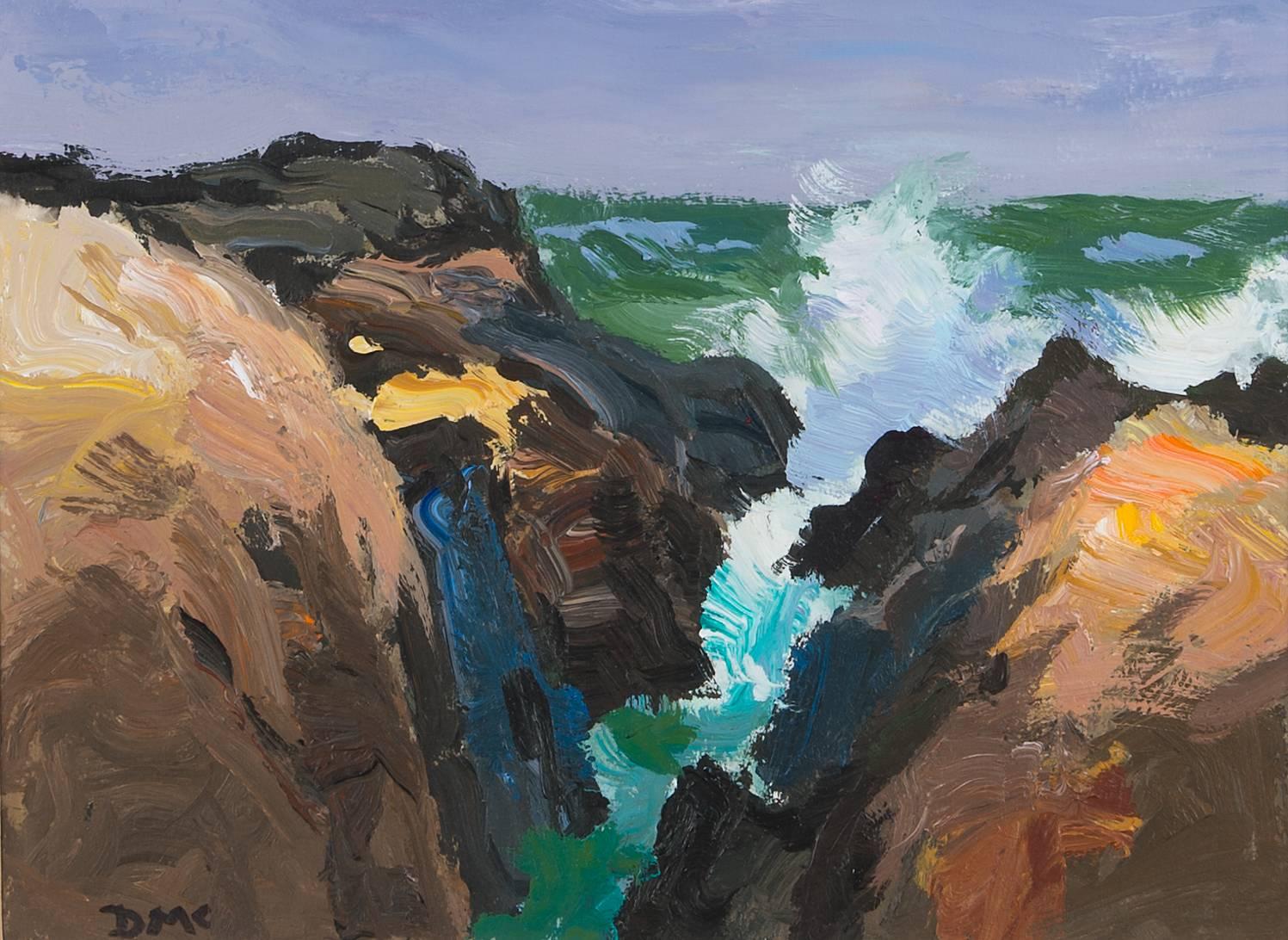 Donald McIntyre Landscape Painting - Rocky Shore