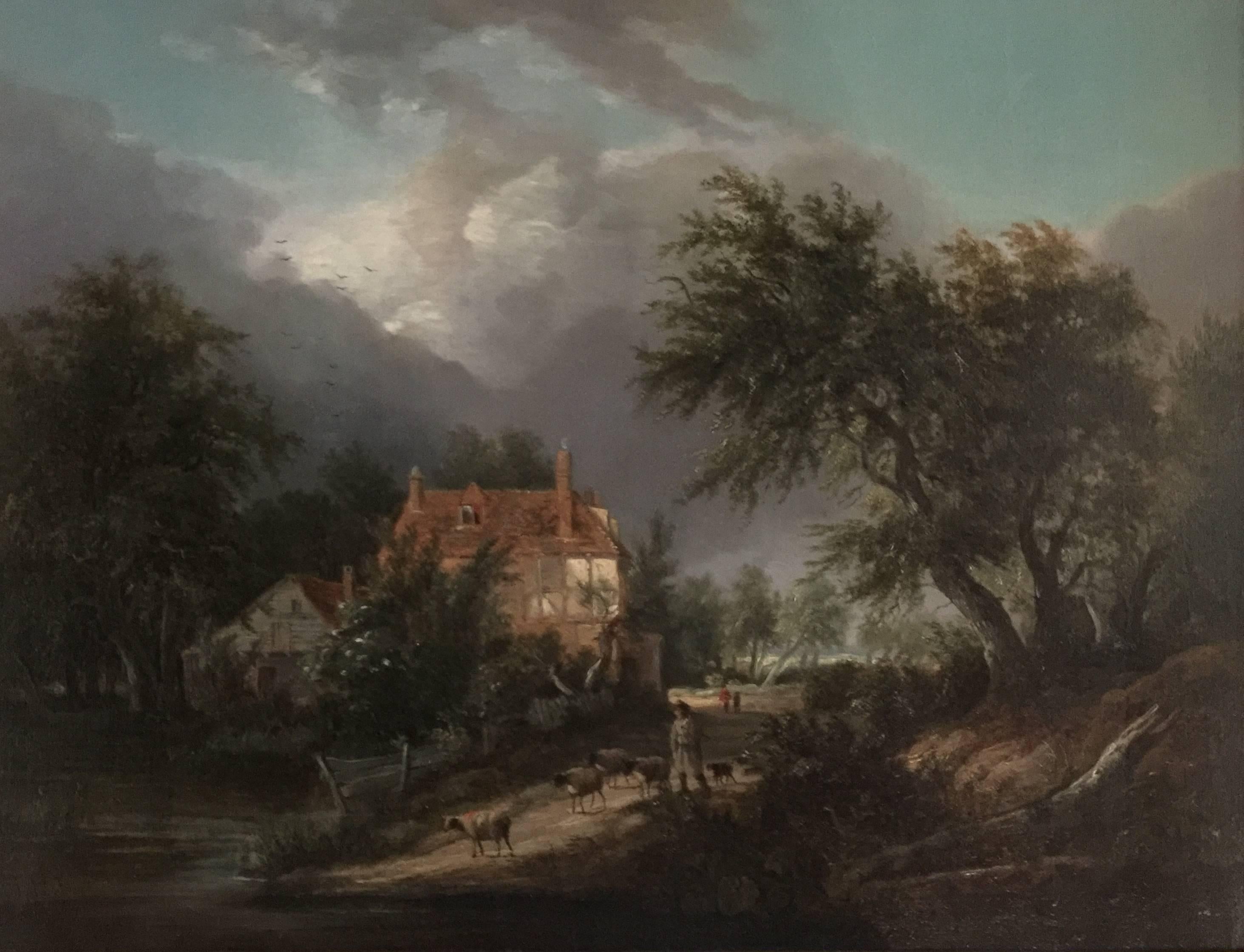 Edward Williams Landscape Painting - At the Inn