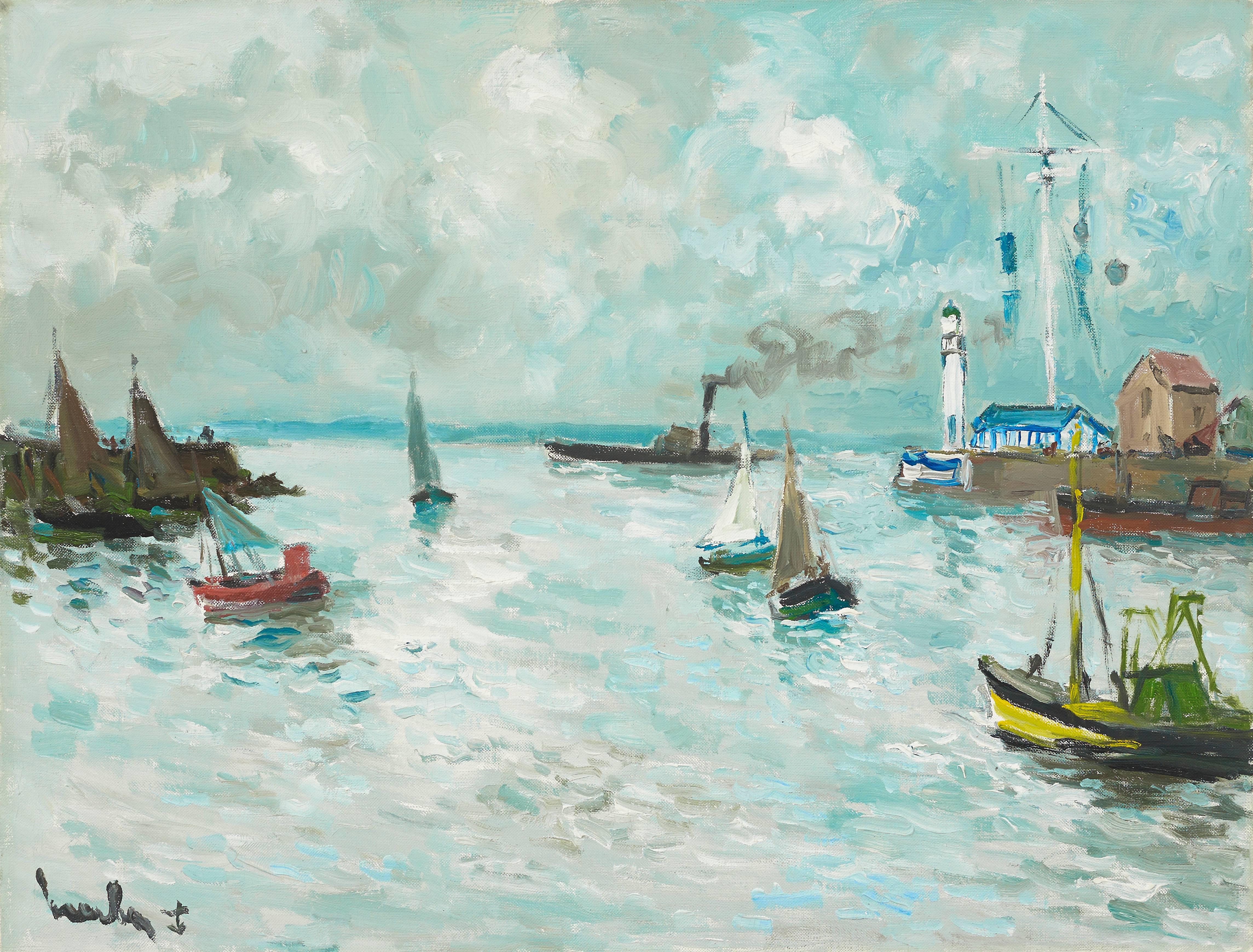 Fernand Herbo Landscape Painting - Port de Hornfleur