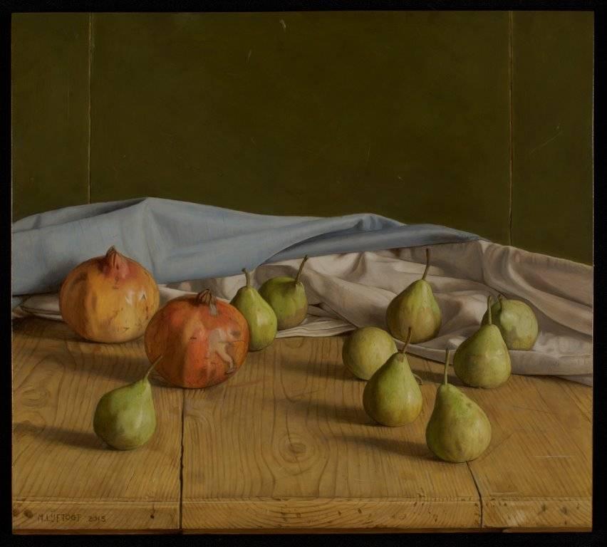 Mark Lijftogt Still-Life Painting - Pears and Pomegranates