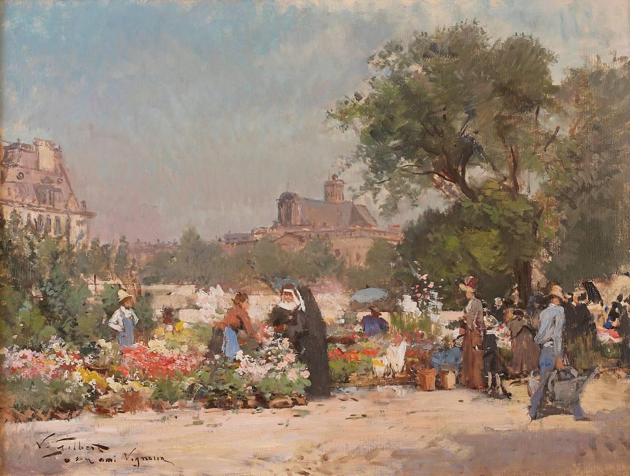 victor gabriel gilbert marche aux fleurs