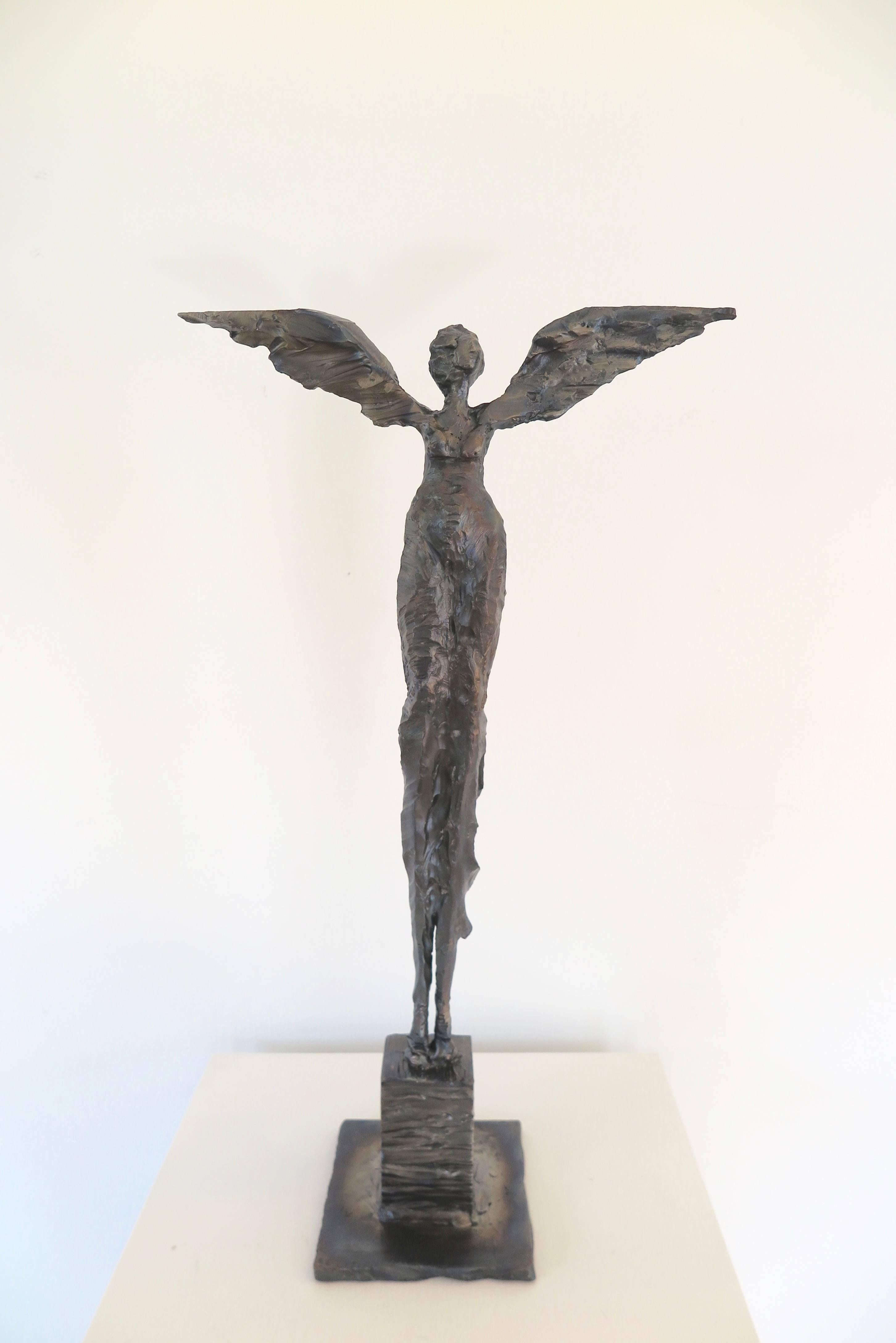 Russell Whiting Figurative Sculpture - Angel, Steel Sculpture
