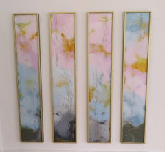 Springspiration I, II, III, IV, Encaustic Paintings 