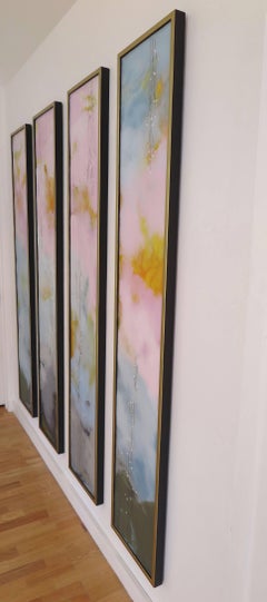 Springspiration I, II, III, IV, Encaustic Paintings