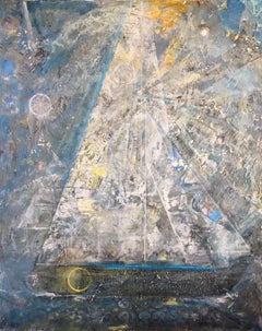 The Gathering Sail, Oil and Mixed Media Painting