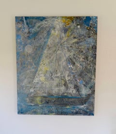 The Gathering Sail, Oil and Mixed Media Painting