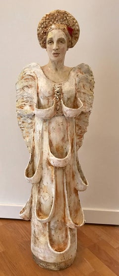 Oh My White Angel, Clay Sculpture