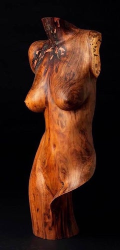 Artemis, Figurative Wood Sculpture