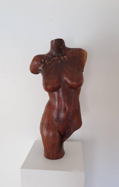Artemis, Figurative Wood Sculpture