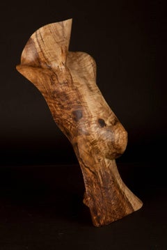 Albina, Figurative Wood Sculpture