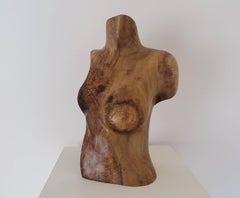 Albina, Figurative Wood Sculpture