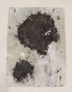 Grow to the Up IX, Abstract Mixed Media Painting on Paper (Unframed)