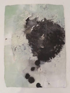 Grow to the Up VII, Abstract Mixed Media Painting on Paper (Unframed)