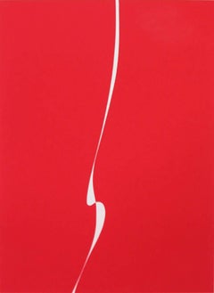 Untitled (Red with White Line)