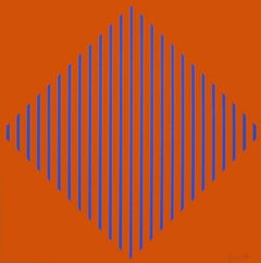 Karl Benjamin - Blue Diamond (Orange Ground) Blue Diamond (Orange Ground)