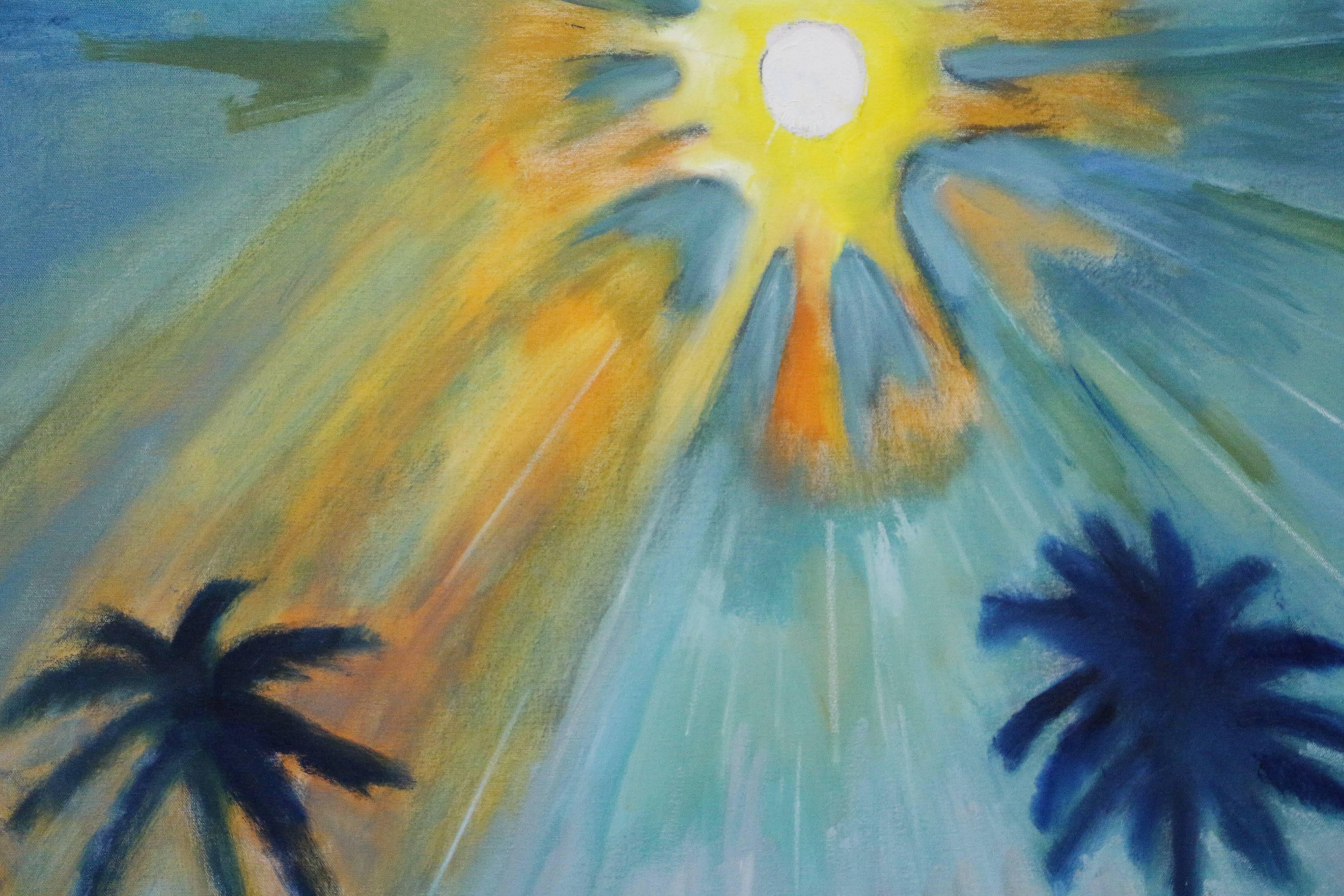 Hovering Sun - Painting by Frederick S. Wight
