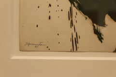 Abstraction (Green, Black, Brown), original oil painting