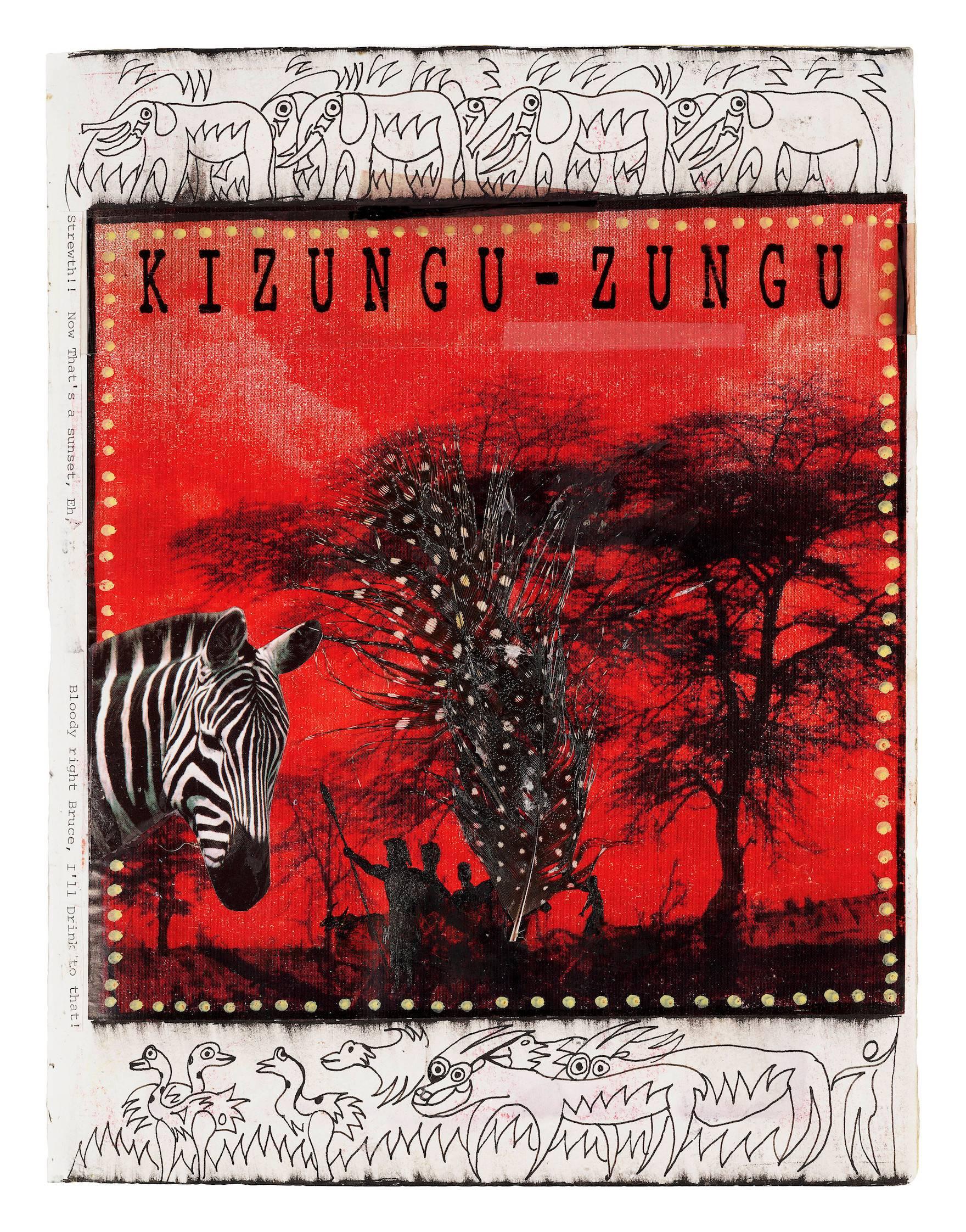 Kizungu-Zungu - Mixed Media Art by Dan Eldon