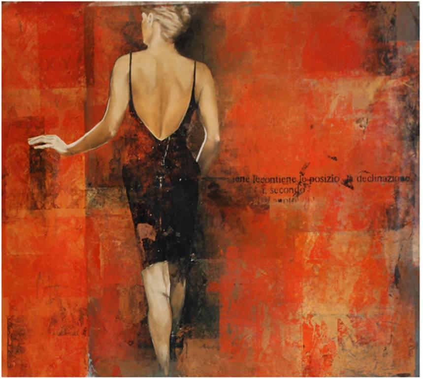 Margit Füreder Abstract Painting - Crossing Line