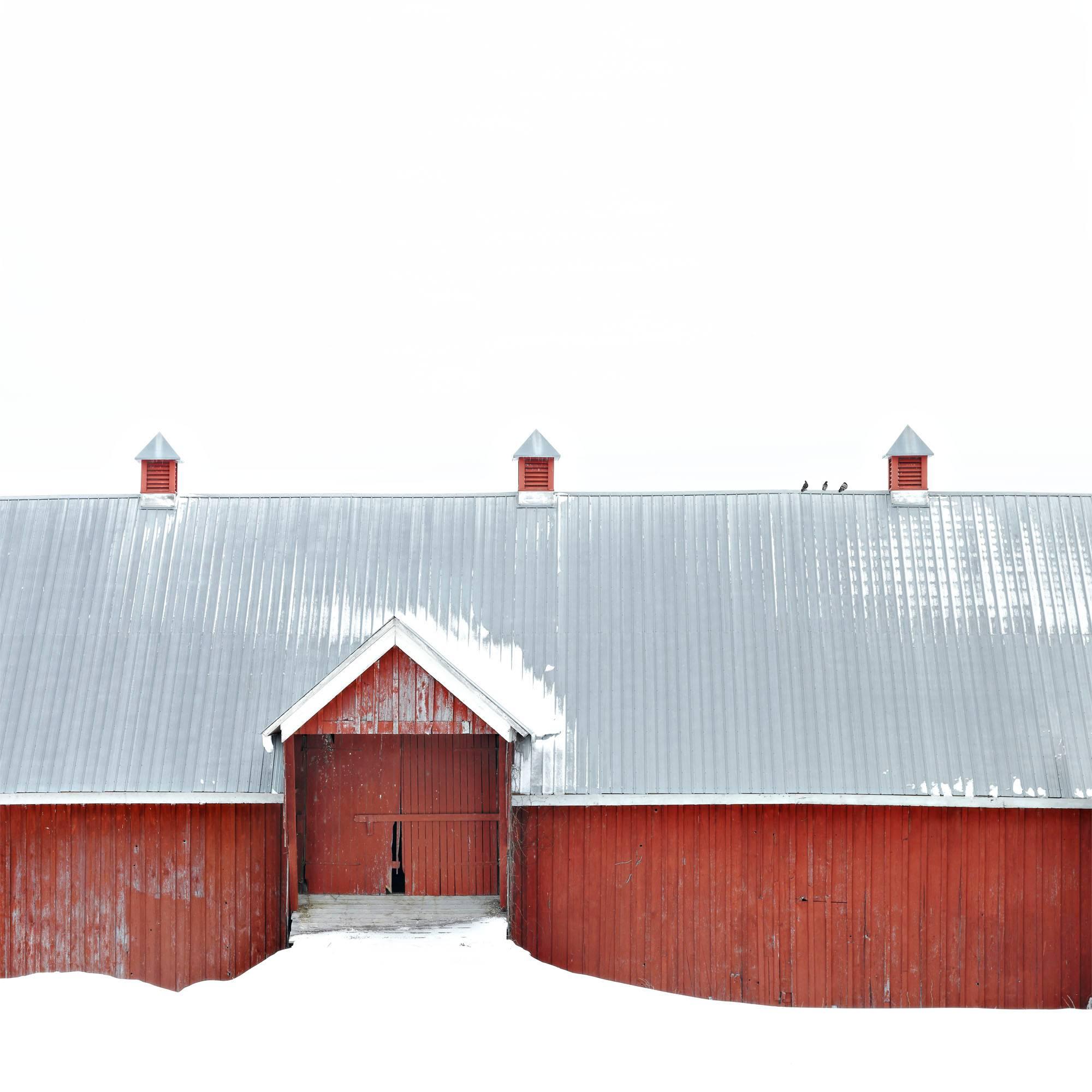 Jim Westphalen Landscape Print - "Fairfield Barn 1, " Photographic Archival Pigment Print, Framed