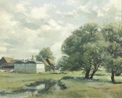Landscape Painting of the English Countryside by Leading Royal Institute Painter