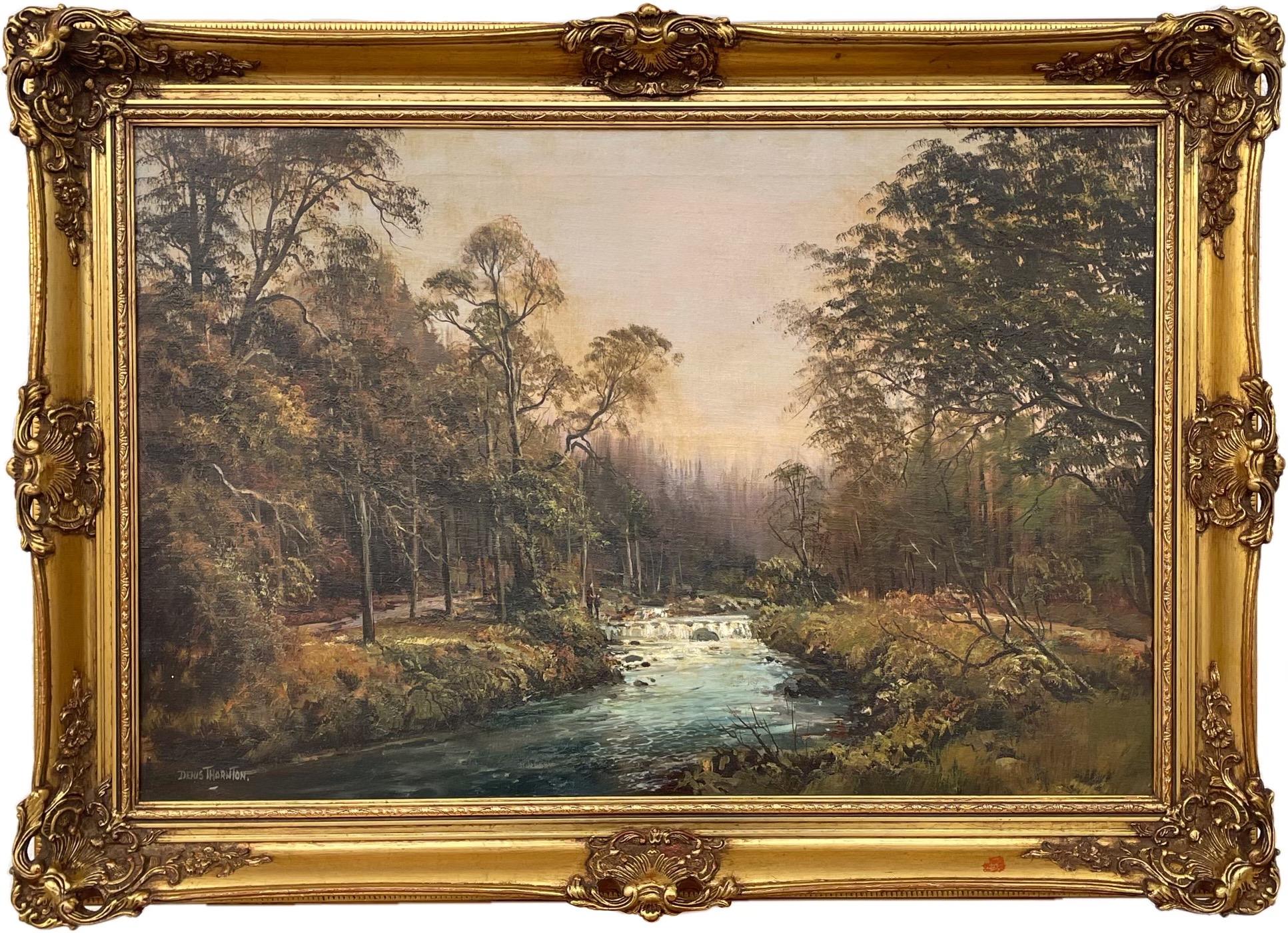 Original Painting of Forest Landscape in Northern Ireland by 20th Century Artist