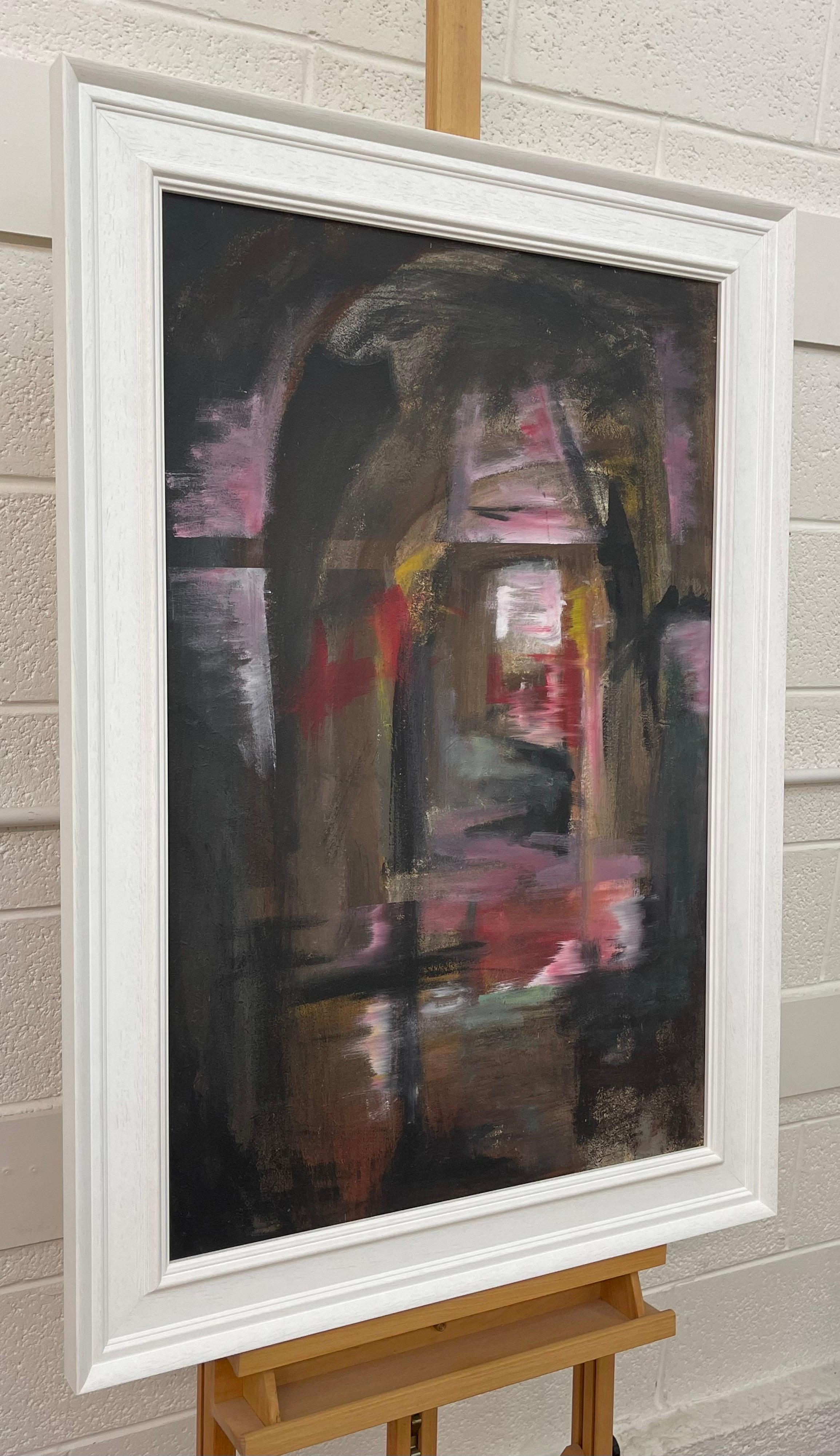 Eisenbahnbögen und Brücken Abstrakte expressionistische Kunst des modernen britischen Malers (Abstrakter Expressionismus), Painting, von Angela Wakefield