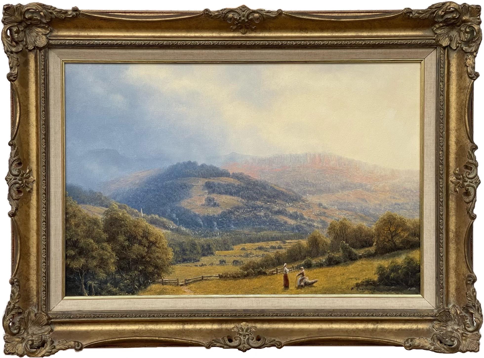 Peter Coulthard Landscape Painting – Traditionelle englische Landschaftsssszene eines britischen Künstlers aus dem 20. Jahrhundert