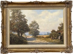Traditional English Landscape Countryside Scene by 20th Century British Artist