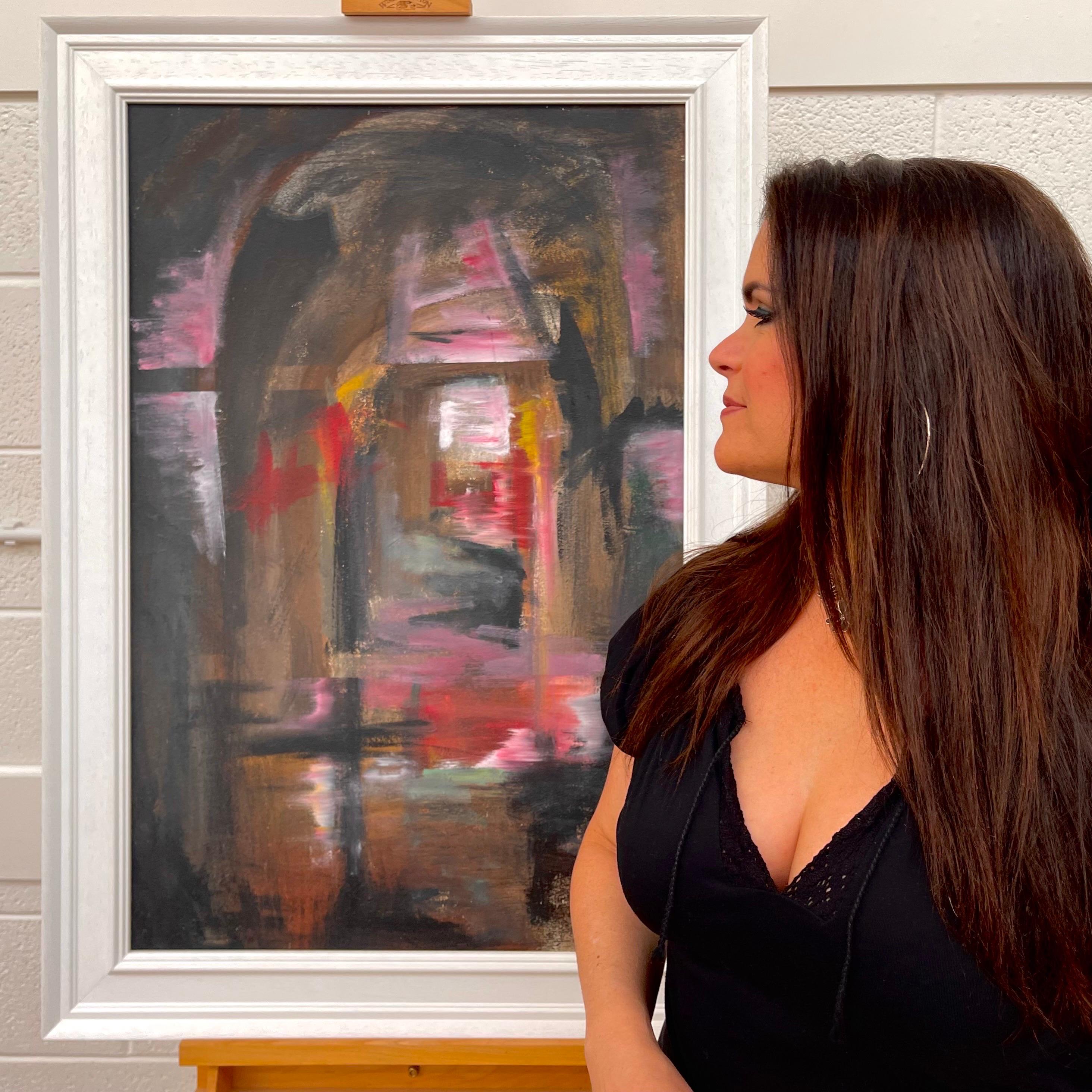 Arcos y puentes ferroviarios Arte expresionista abstracto de un pintor Modern British - Painting de Angela Wakefield