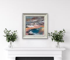 Abstract English Moorland Landscape Earthy Colours Contemporary British Artist