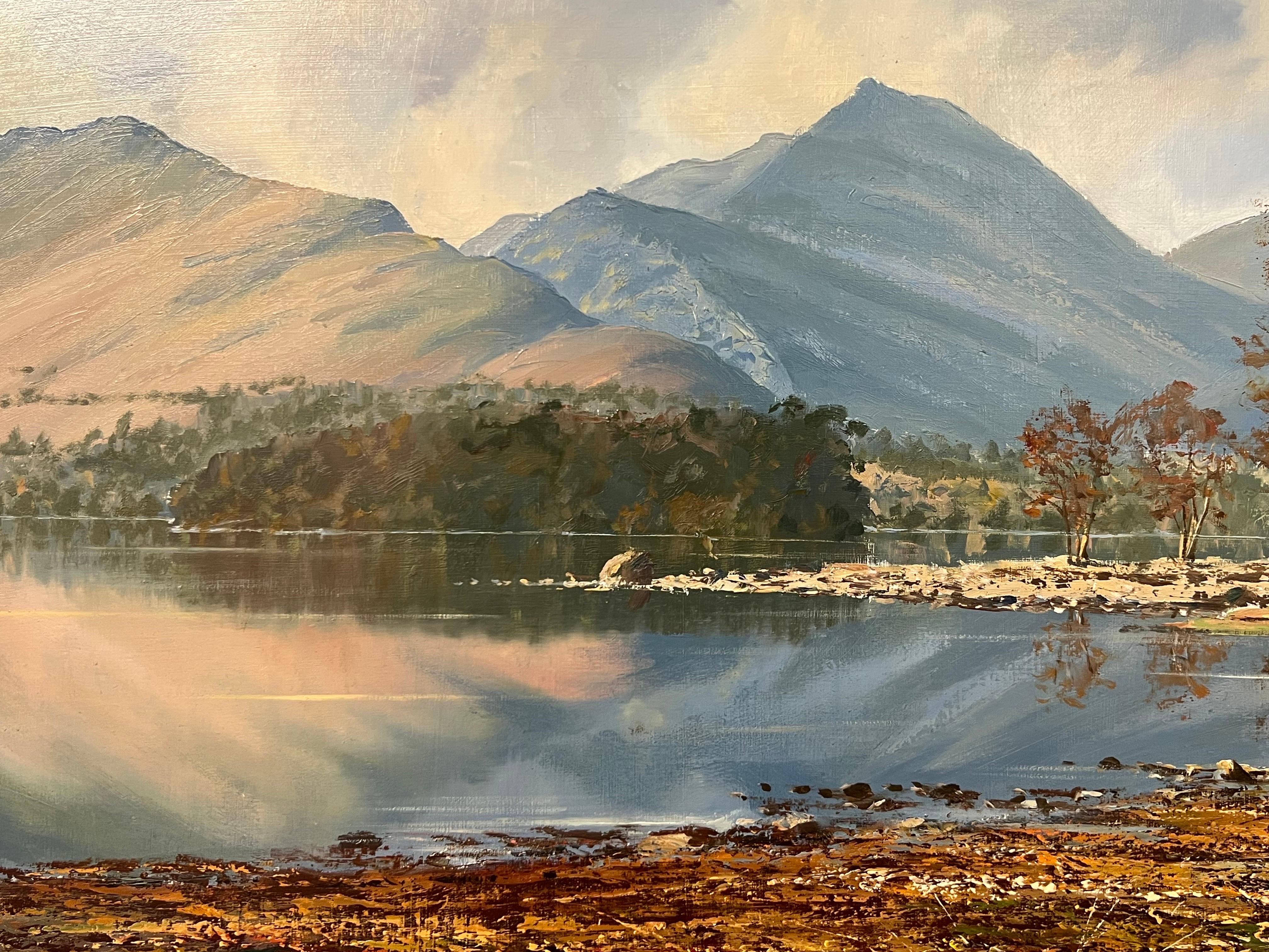 L'acqua di Derwent nel Lake District inglese, opera dell'artista di paesaggi Modern British 16