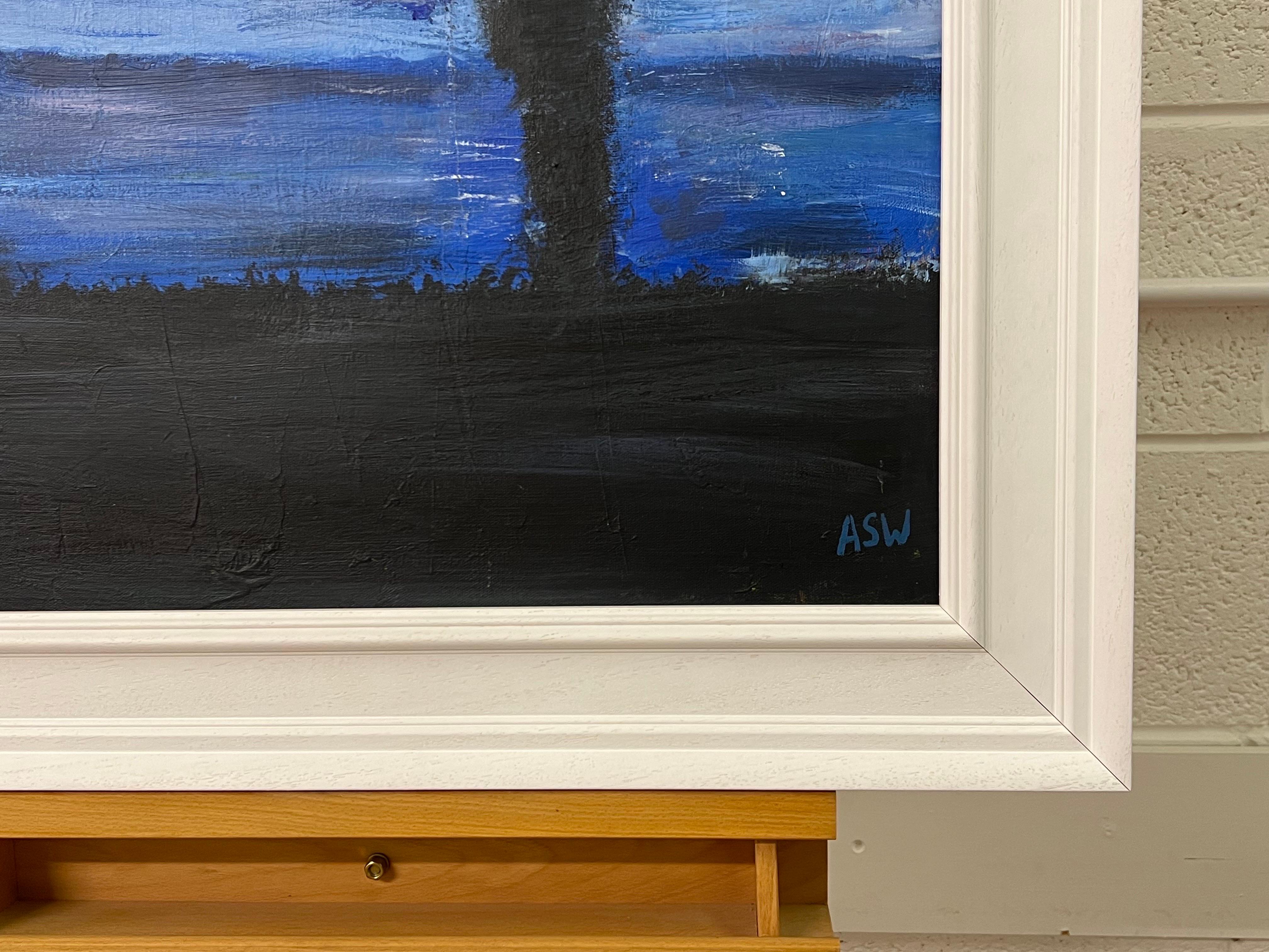 Peinture originale « Contemplation » de l'artiste britannique contemporain Man on the Hill en vente 1