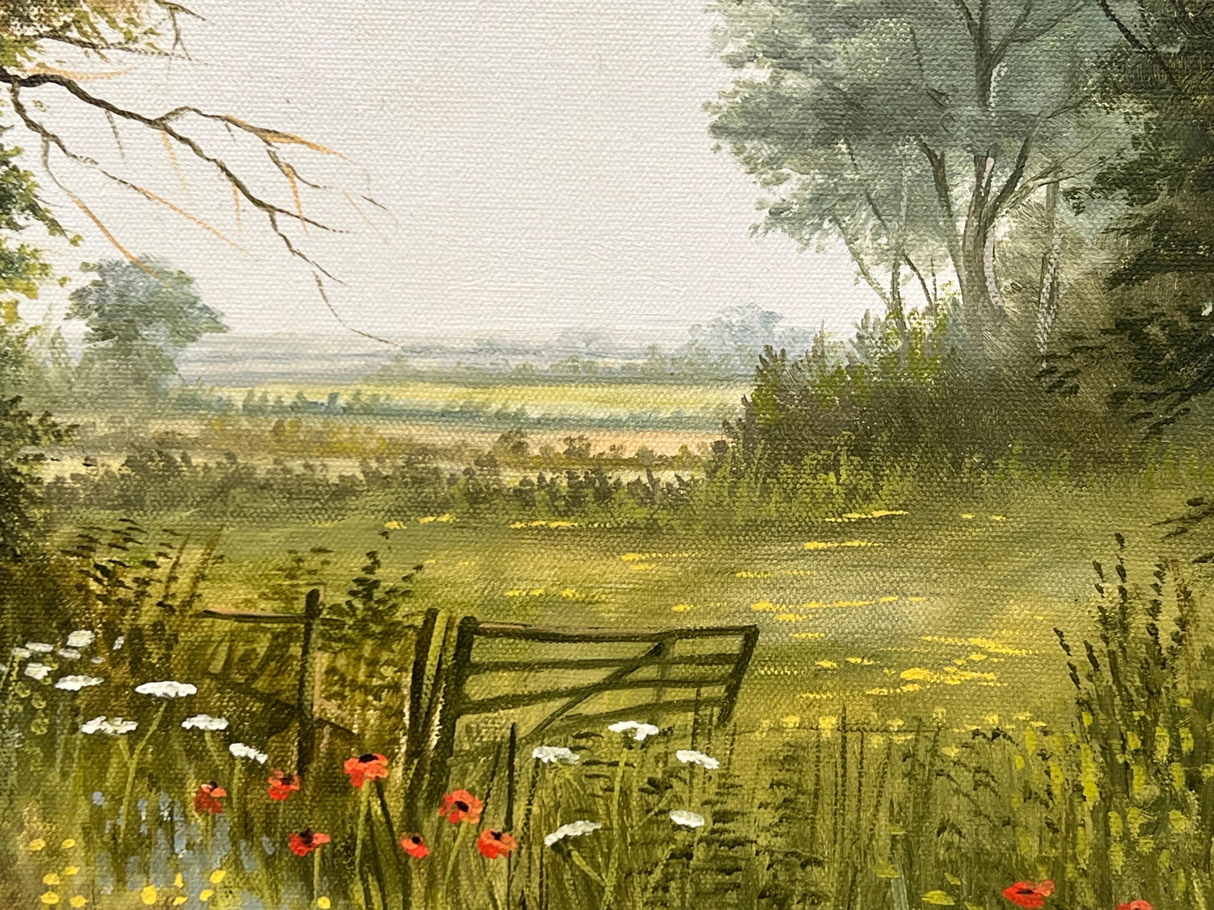 Summer Walk in a Rural Village in the English Countryside by British Artist 3