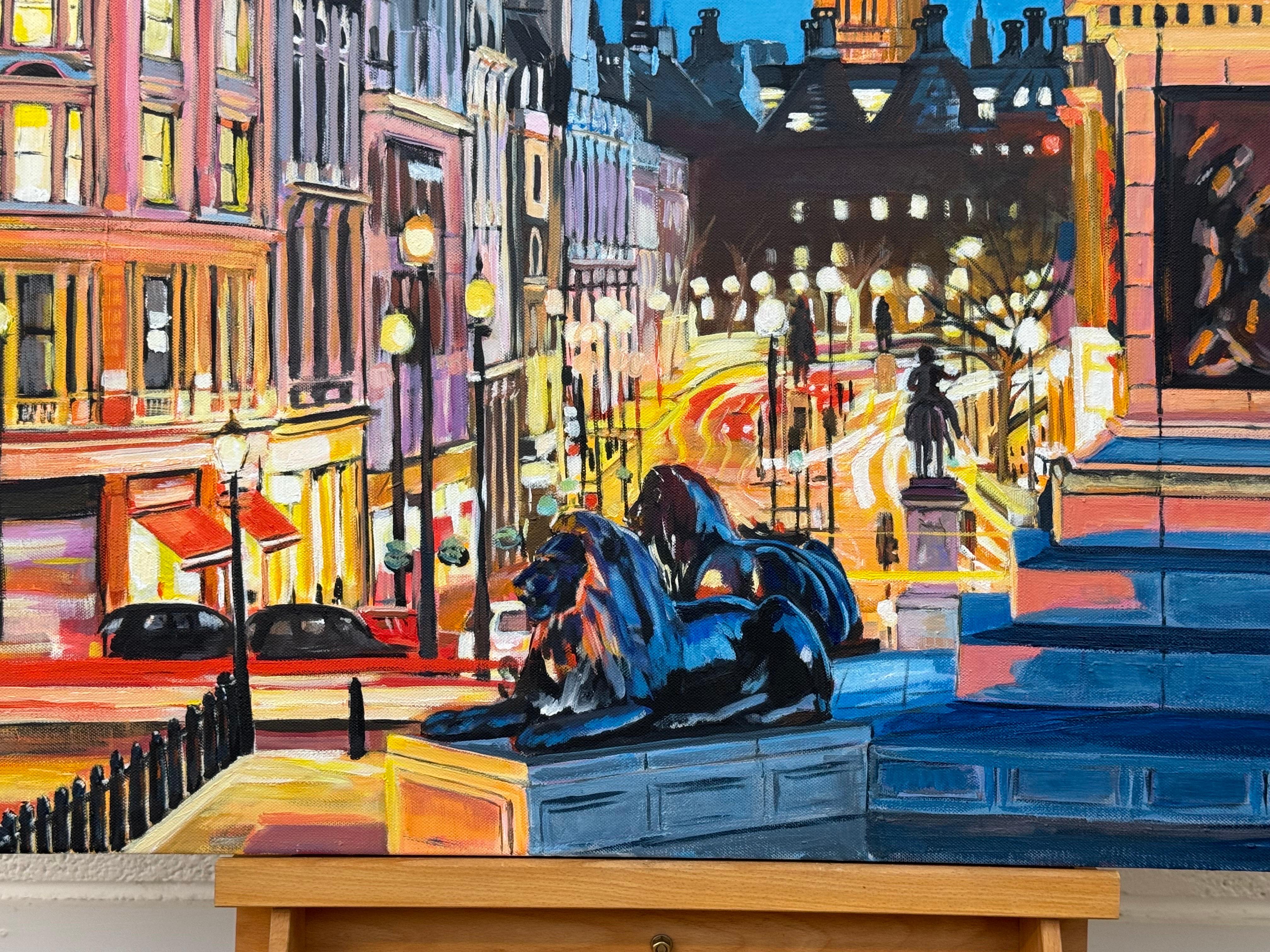 Trafalgar Square Big Ben Westminster London, England, von British Cityscape Artist im Angebot 13