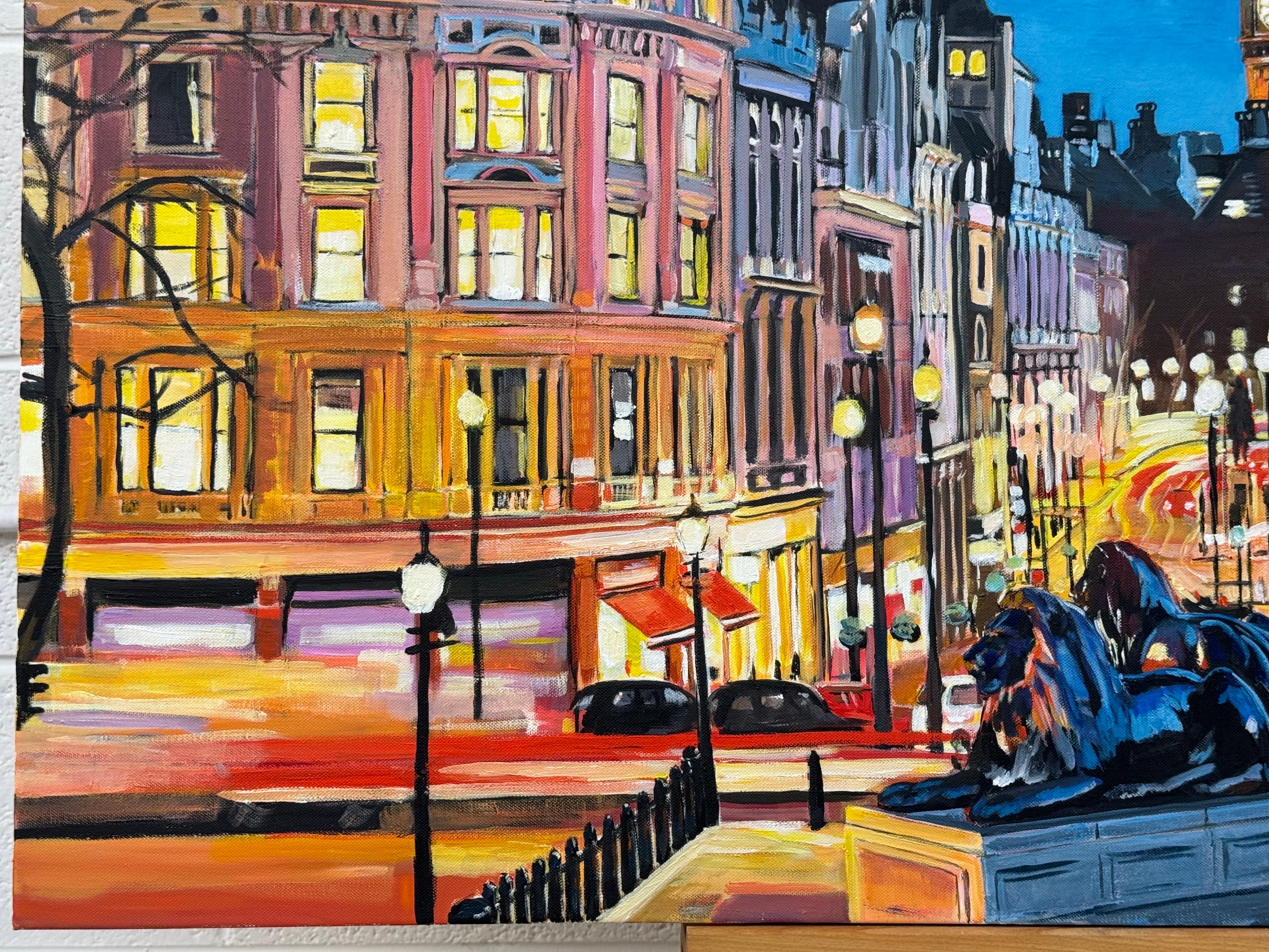 Trafalgar Square Big Ben Westminster London, England, von British Cityscape Artist im Angebot 14