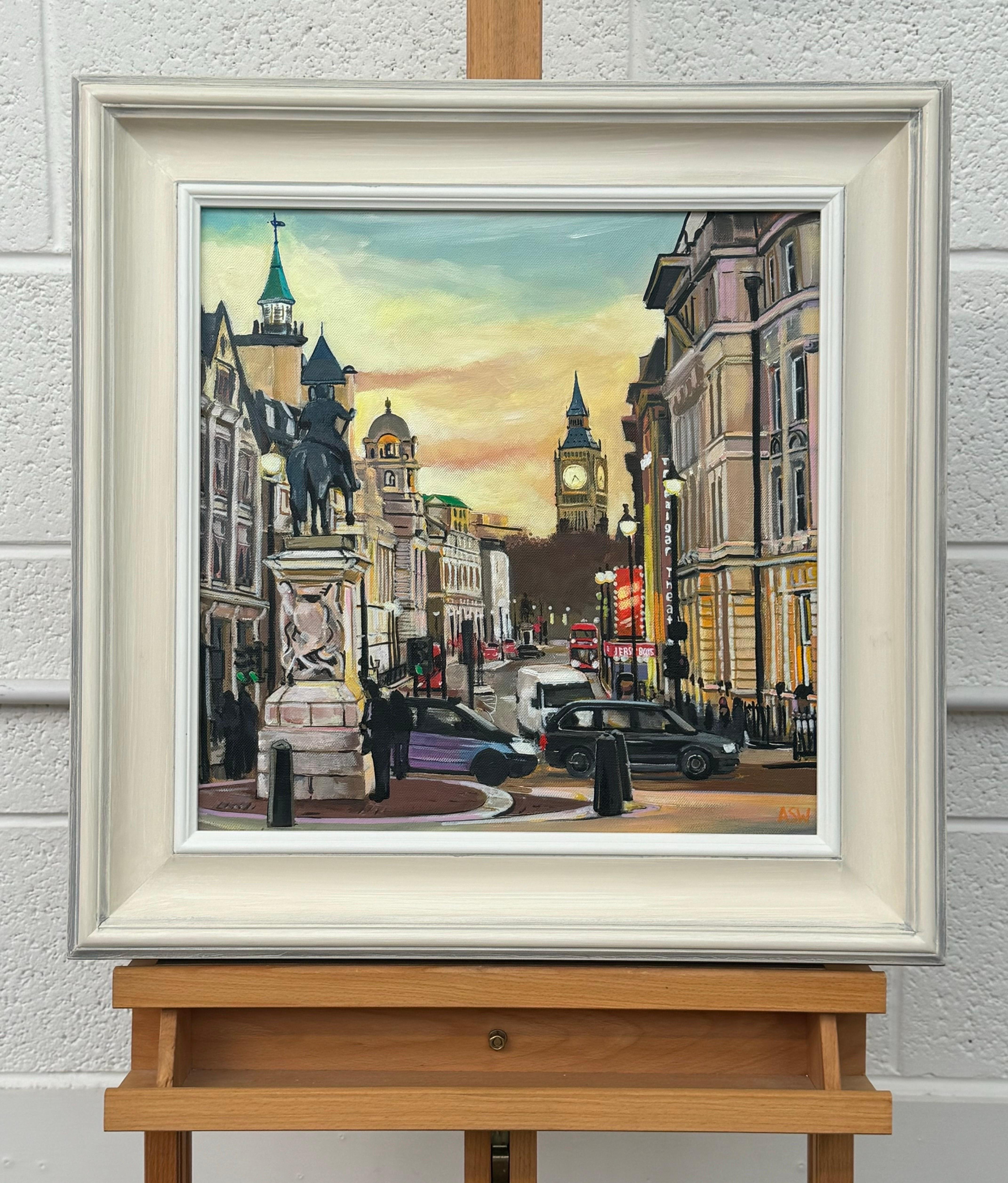 Arte paisajístico urbano de la ciudad de Londres Westminster por un artista británico contemporáneo en venta 2