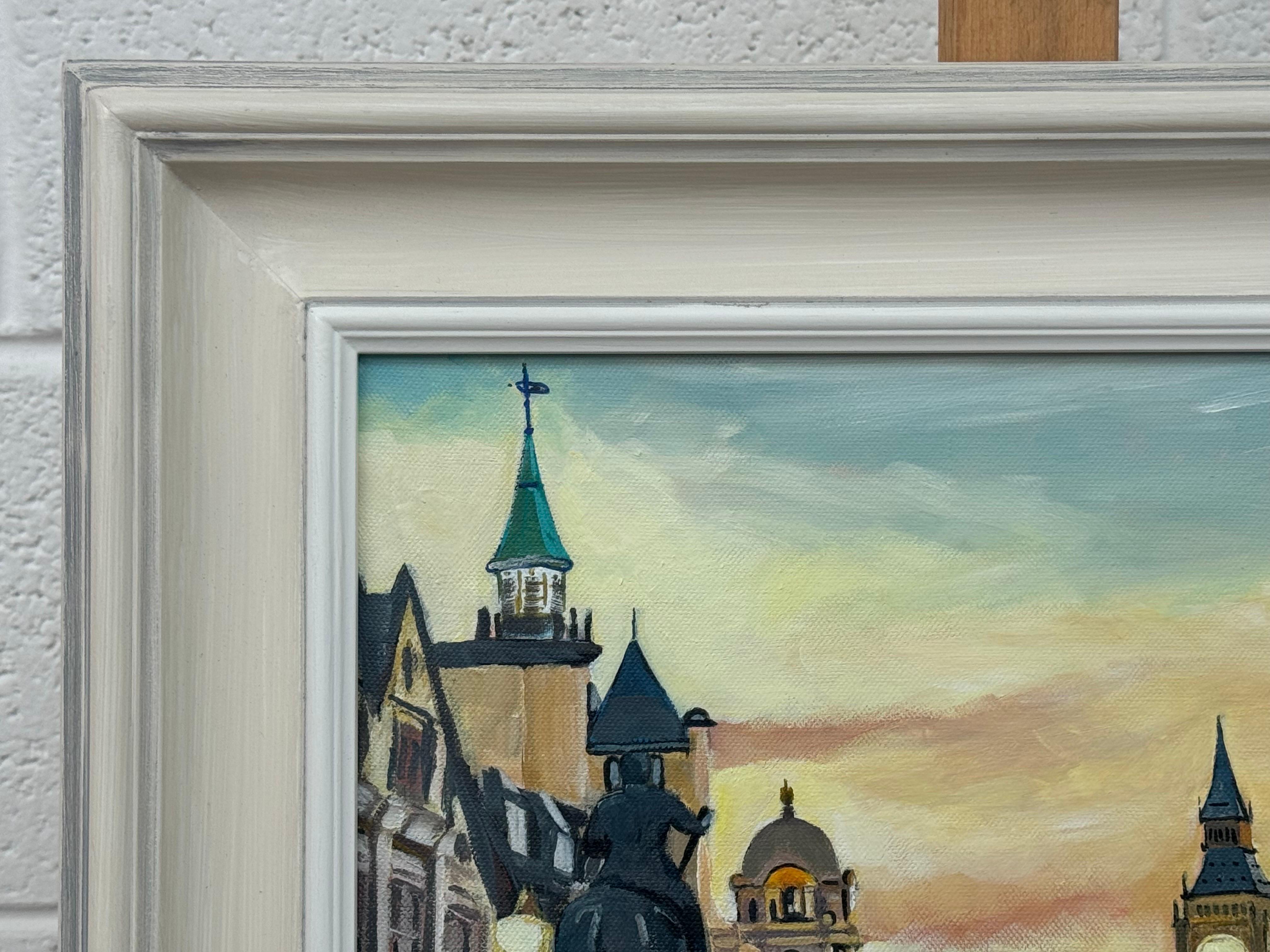 Arte paisajístico urbano de la ciudad de Londres Westminster por un artista británico contemporáneo en venta 6