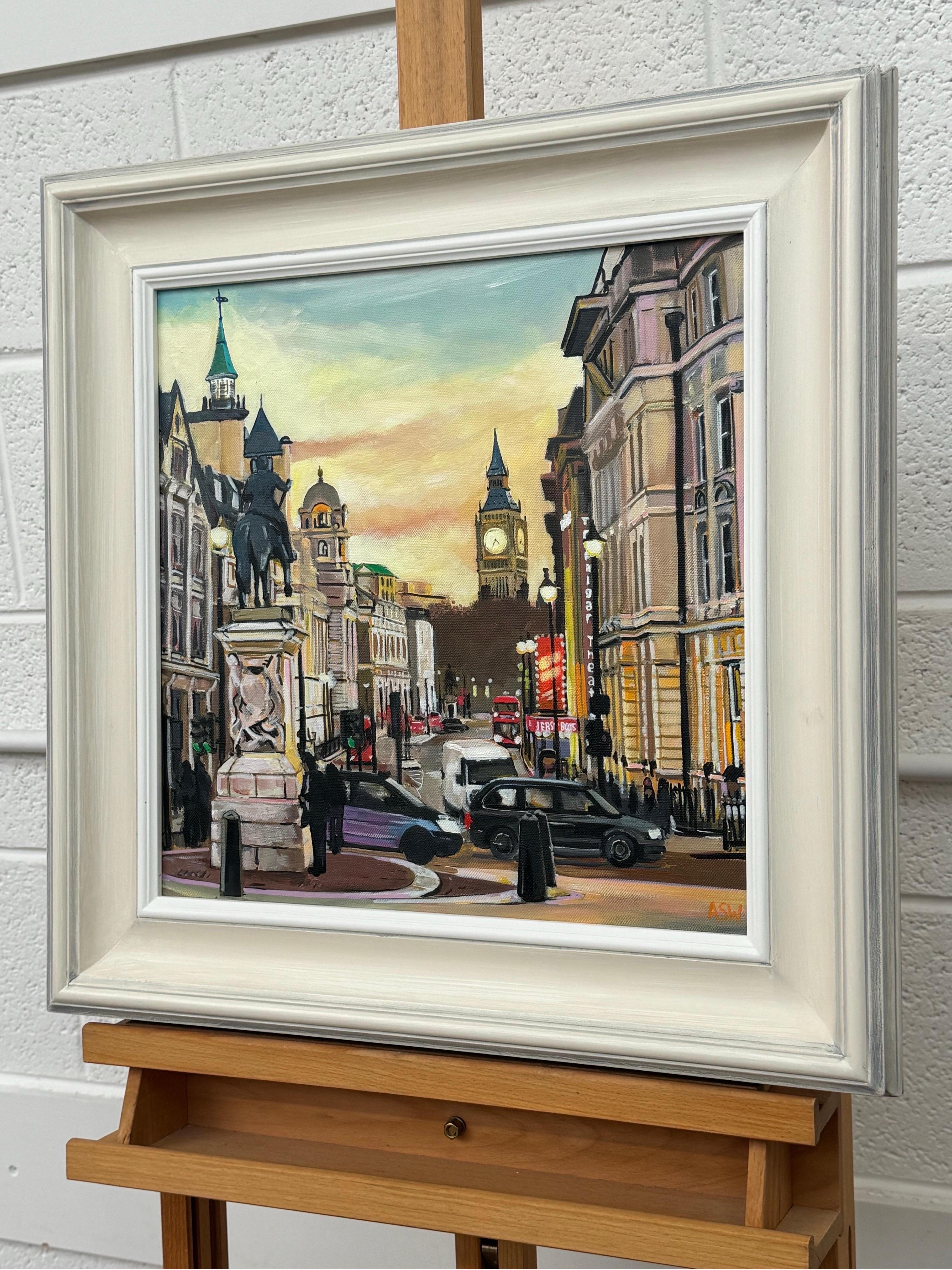 Arte paisajístico urbano de la ciudad de Londres Westminster por un artista británico contemporáneo en venta 3
