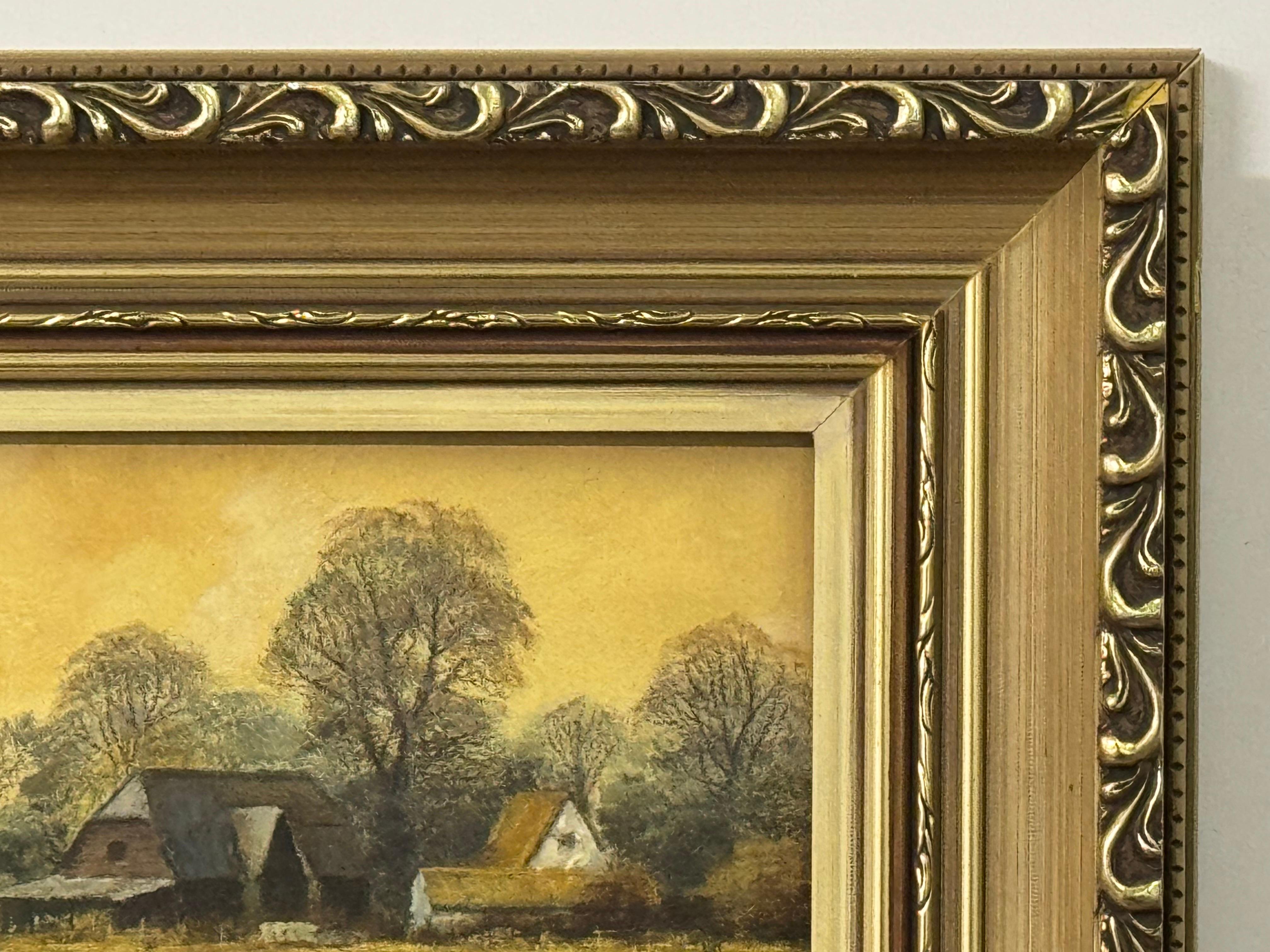Granja en la campiña inglesa con cálidos colores marrón dorado y verde exuberante en venta 6