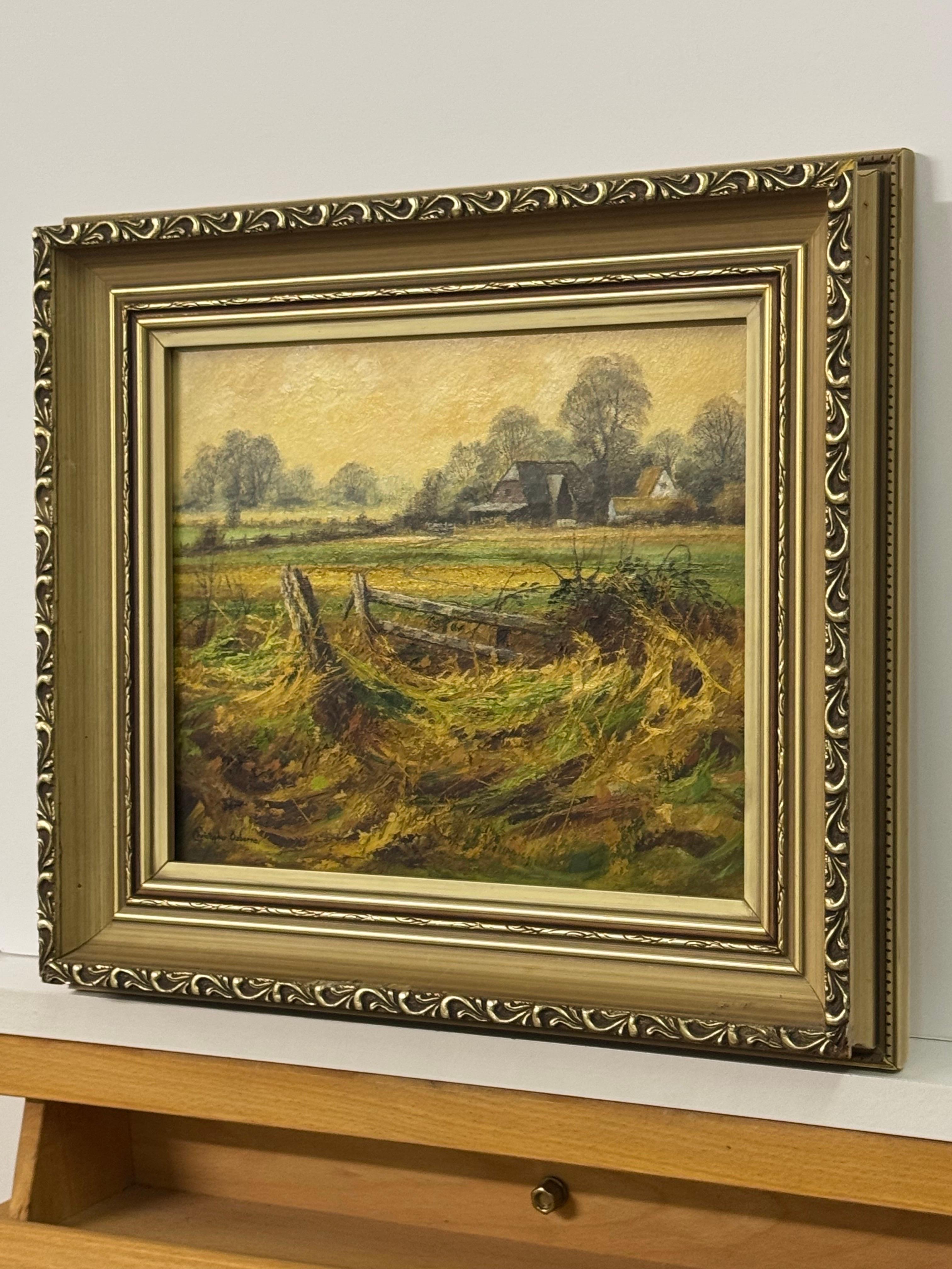Granja en la campiña inglesa con cálidos colores marrón dorado y verde exuberante en venta 7