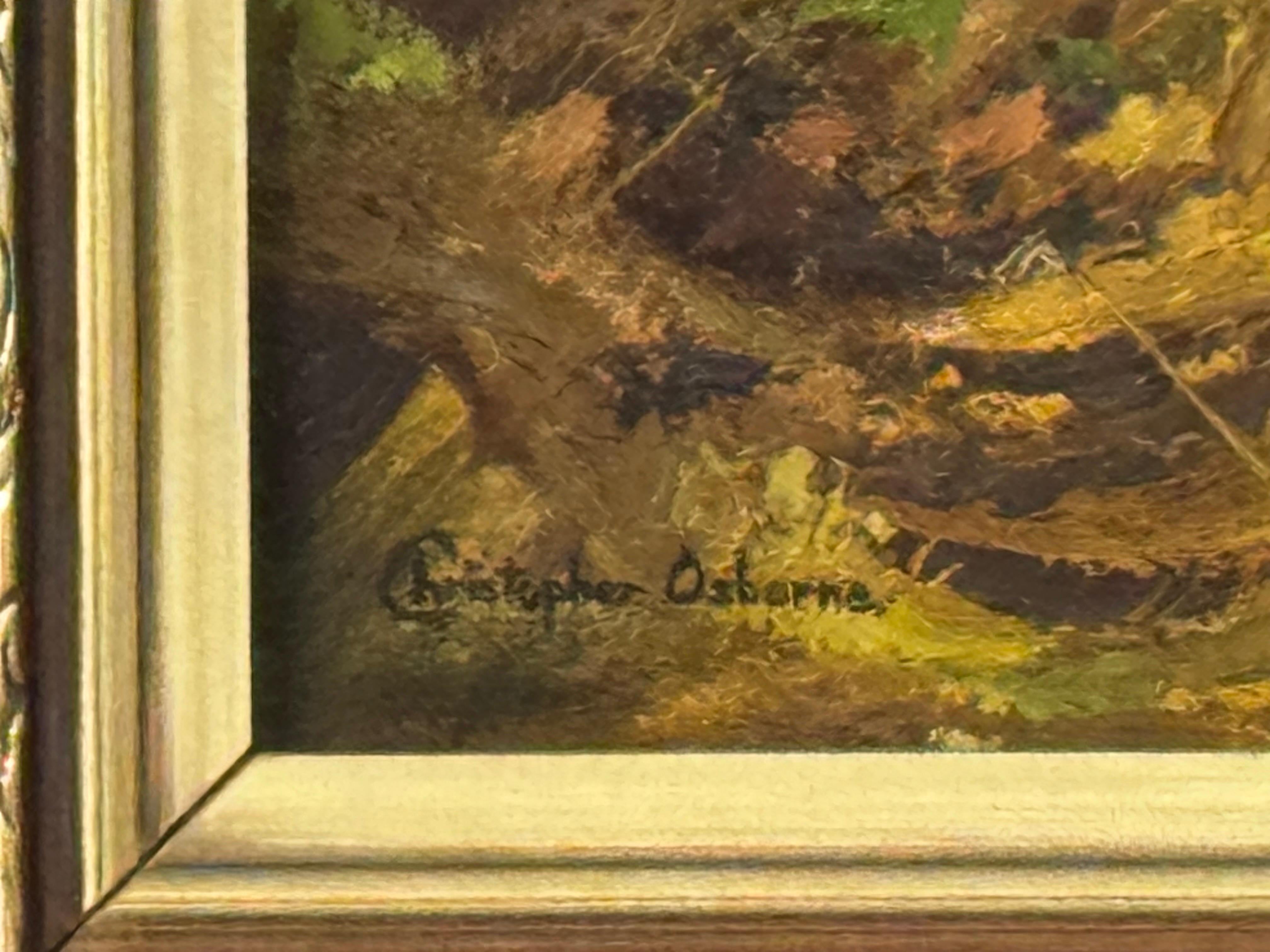 Granja en la campiña inglesa con cálidos colores marrón dorado y verde exuberante en venta 11