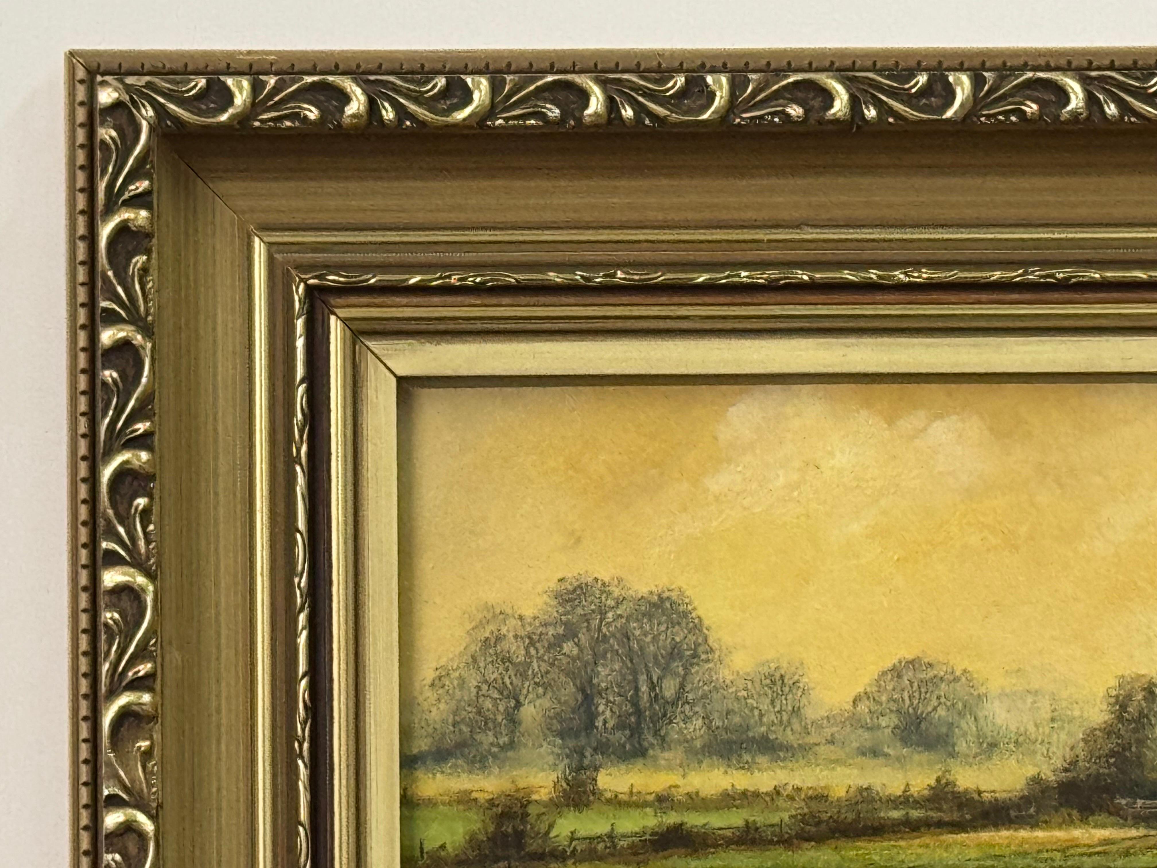 Granja en la campiña inglesa con cálidos colores marrón dorado y verde exuberante en venta 12