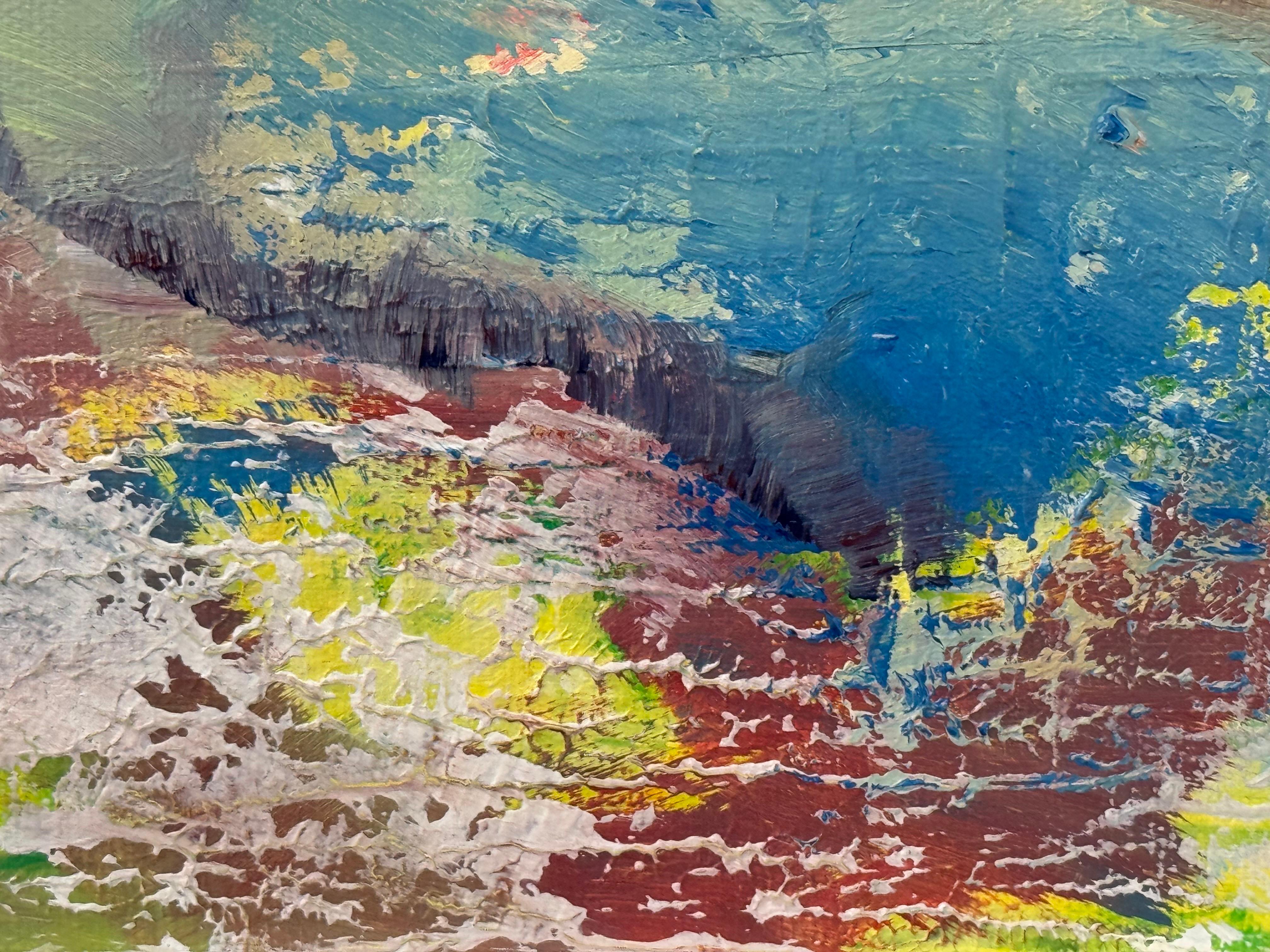 Pittura espressionista astratta di un artista inglese contemporaneo in vendita 6