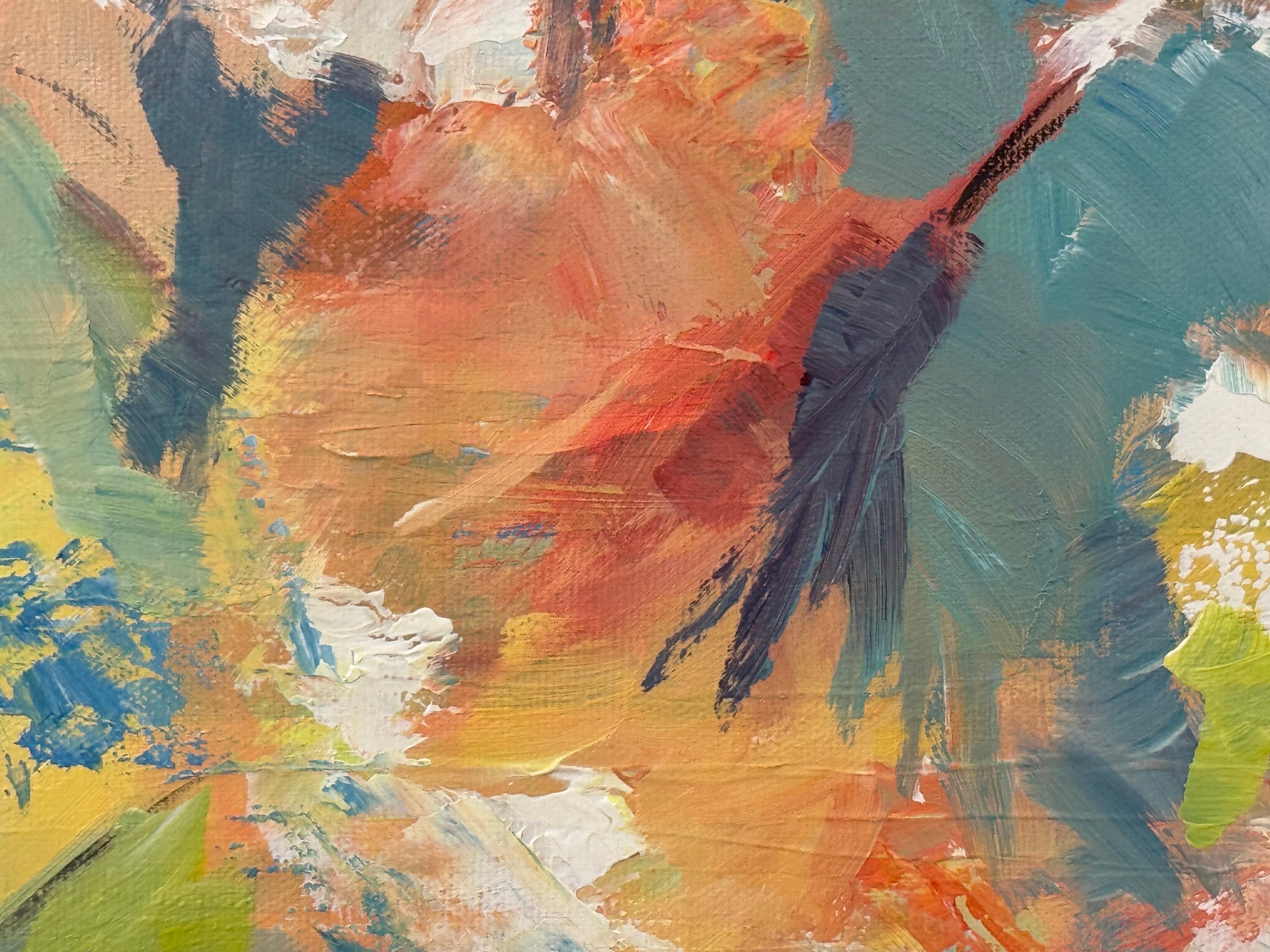 Pittura espressionista astratta di un artista inglese contemporaneo in vendita 8