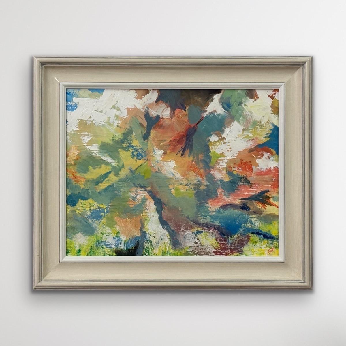 Pittura espressionista astratta di un artista inglese contemporaneo - Painting Astratto di Angela Wakefield