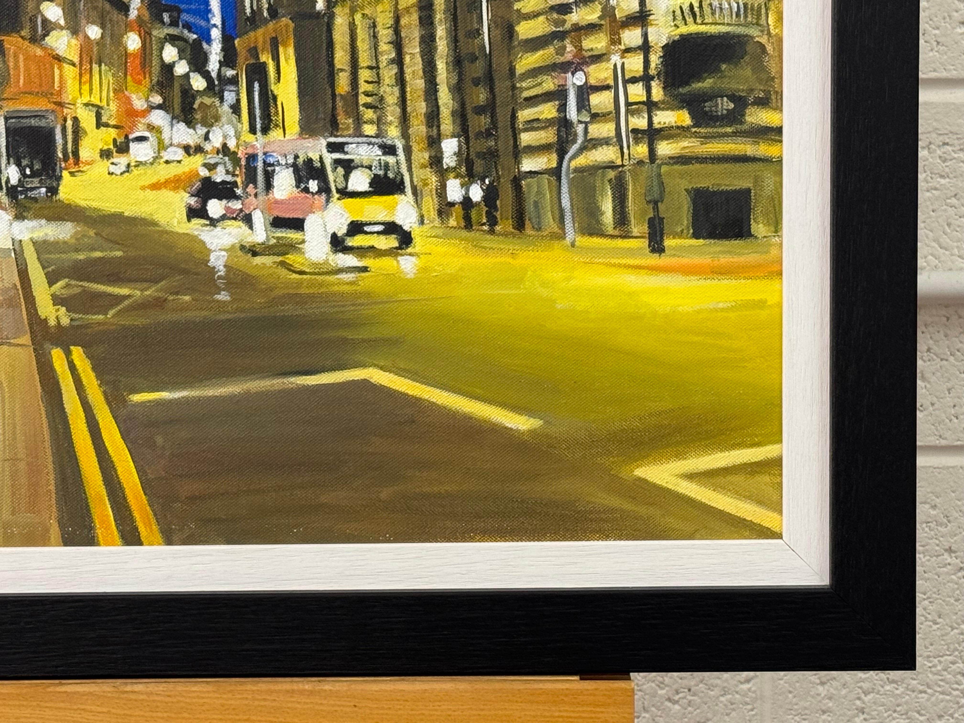 Deansgate Manchester City Urban Night Scene von Contemporary Britain Artist im Angebot 2