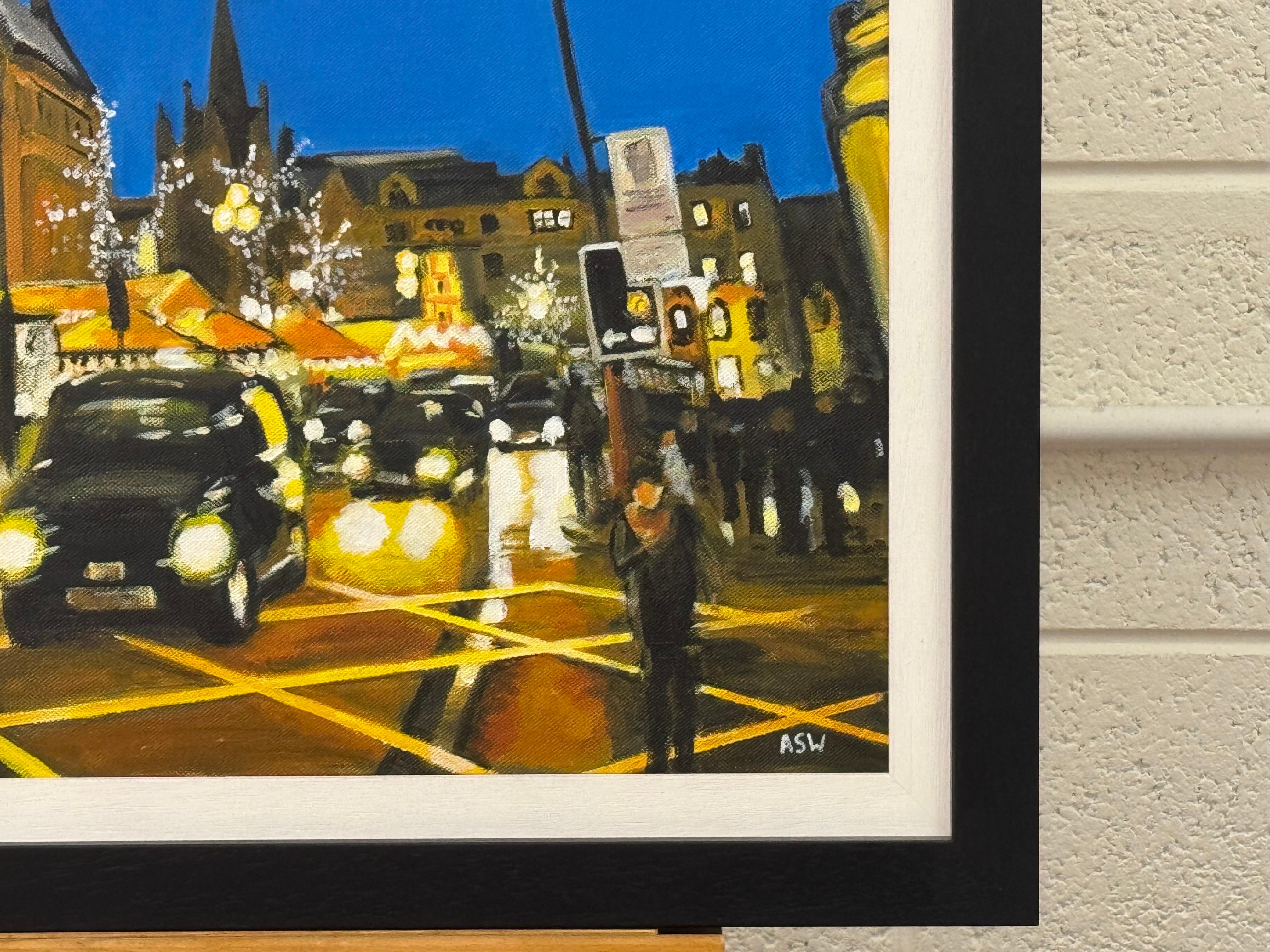 Albert Square Manchester City Scene at Octoberfest by Contemporary Artist en vente 2