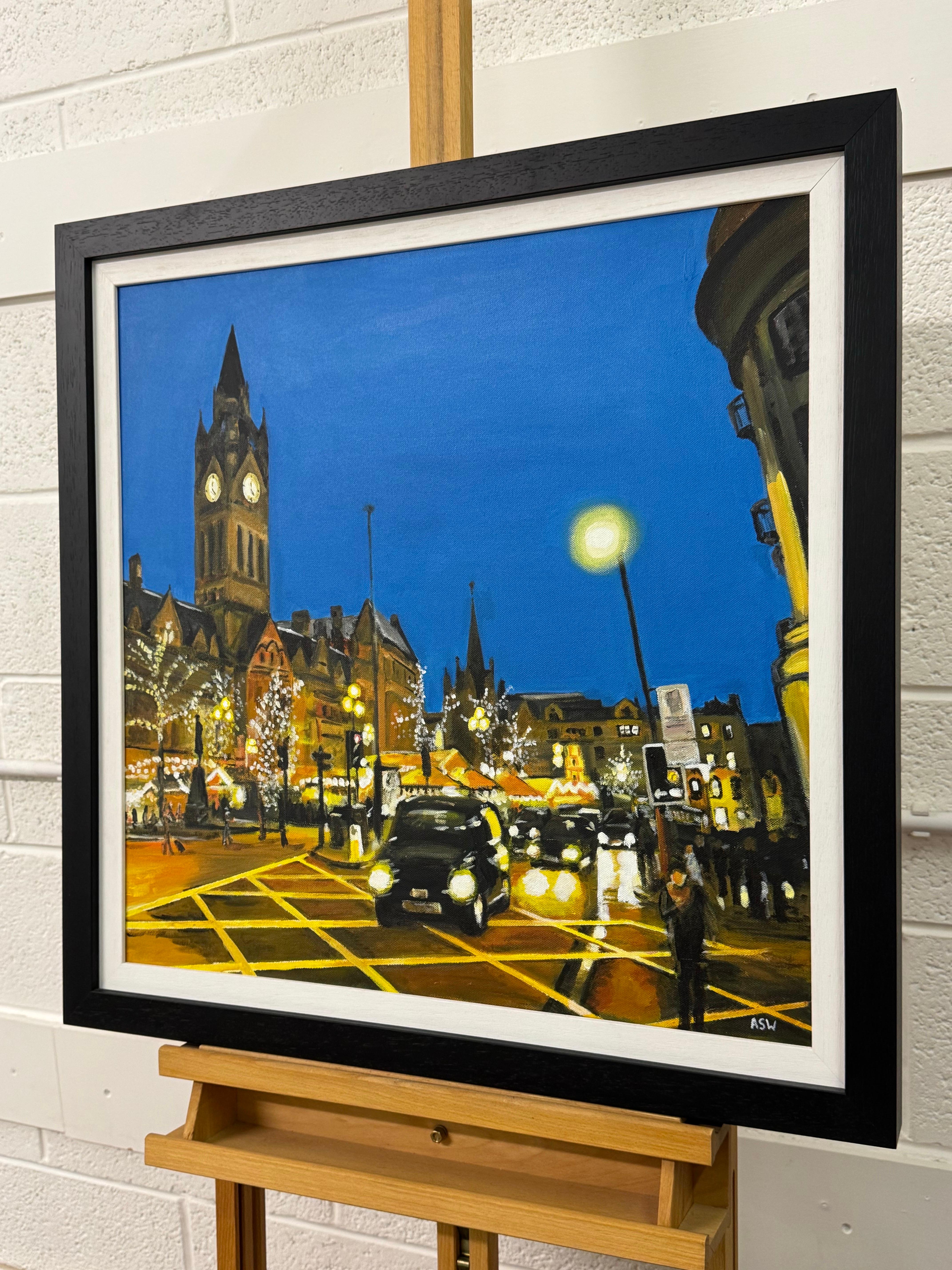 Albert Square Manchester City Scene at Octoberfest by Contemporary Artist en vente 3